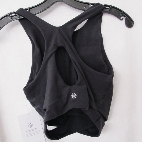 NWT Athleta Conscious Cut Out Crop Sports Bra - Picture 9 of 11